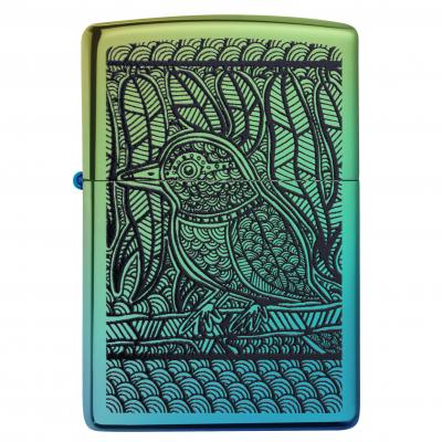 Zippo John Smith Gumbula Bird High Polish Teal