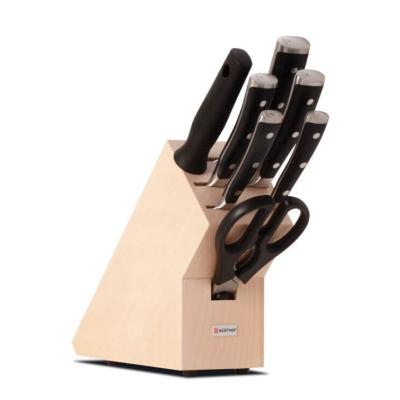 Wusthof Classic Ikon Black Knife Block Set | 8 Piece