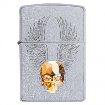 Zippo Gold Skull Design