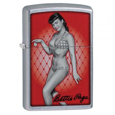 Zippo Lighter 29441 Bettie Page Fishnet