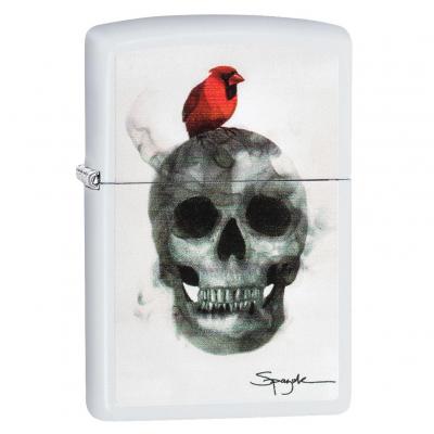 Zippo 29644 White Matte Red Robin
