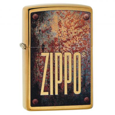 Zippo Brushed Brass Oxidized Zippo