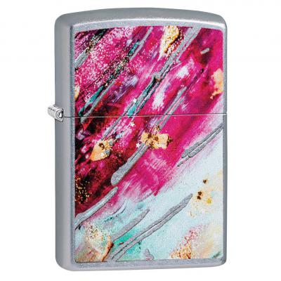 Zippo Street Chrome Lighter | Coloured Mosaic 2