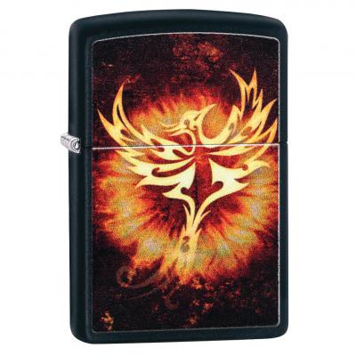 Zippo Black Matte Phoenix Lighter 