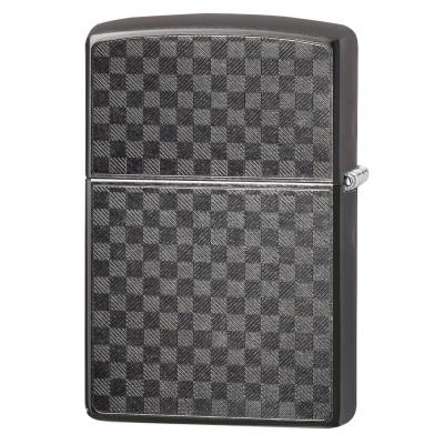 Zippo Grey Iced Checker Lighter