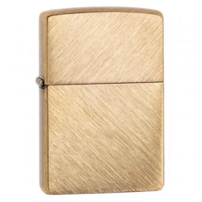Zippo Herringbone Sweep Brass Lighter