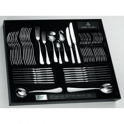 Wilkie Brothers 58 Piece Edinburgh Cutlery Set Gift Boxed