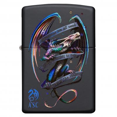 Zippo Anne Stokes Dragon Black Matte Design