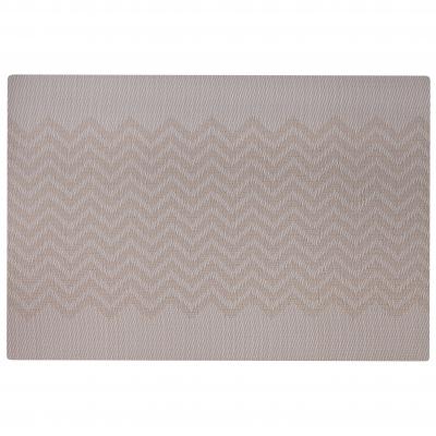 Wilkie Brother  Chevron PlaceMat 12pc PK Beige