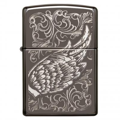 Zippo 150 Filigree Flame And Wing Design