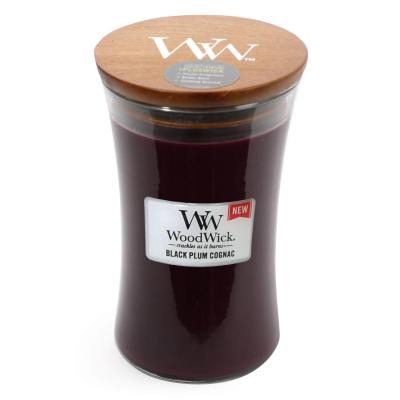 Woodwick Black Plum Cognac Large