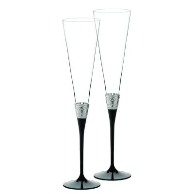 Wedgwood Vera Wang With Love Noir Toasting Flute Pair