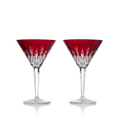 Waterford Lismore Red Martini 220ml | 2 Piece