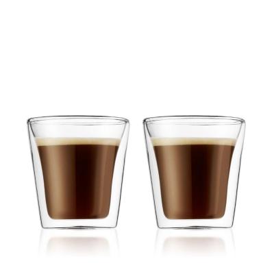 Bodum Canteen Double Wall Glass Small 100ml | Set of 2