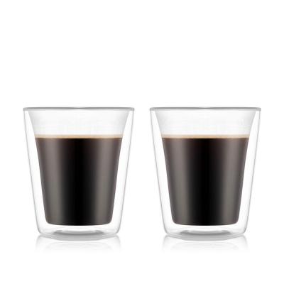 Bodum Canteen Double Wall Glass Medium 200ml | Set of 2