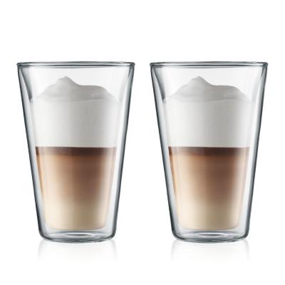 Bodum Canteen Double Wall Glass Large 400ml | Set of 2