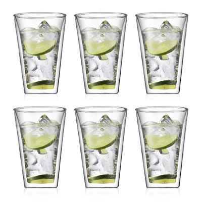 Bodum Canteen Double Wall Glass Large 400ml | Set of 6