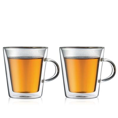 Bodum Canteen Double Wall Cup with Handle Medium 200ml | Set of 2