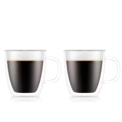 Bodum Bistro Double Wall Espresso Mug 300ml | Set of 2