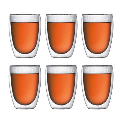 Bodum Pavina Double Wall Glass Medium 350ml | Set of 6