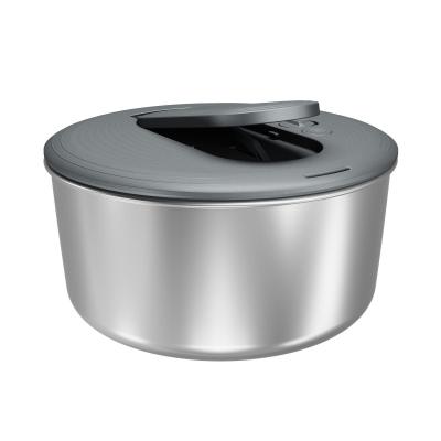 Zyliss Swift Dry Salad Spinner Stainless Steel | Large