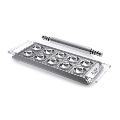 Marcato Ravioli Tablet w/Rolling Pin  | Silver