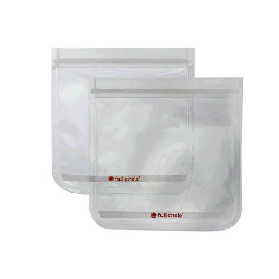 Full Circle Reusable Travel/Sandwich Bags Clear | Set of 2
