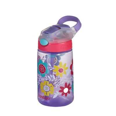 Contigo Gizmo Kids Drink Bottle Flip Autospout 420ml | Flowers | Leak Proof 