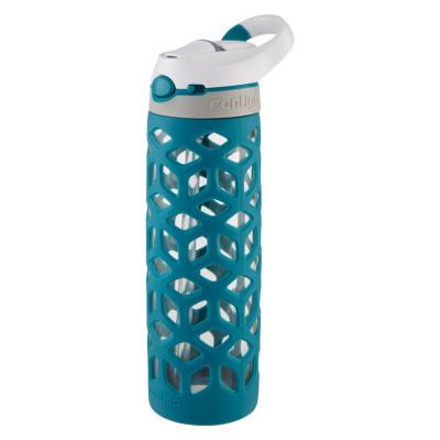 Contigo Ashland Autospout Glass Sports Drink Bottle 591ml | Silicone Sleeve