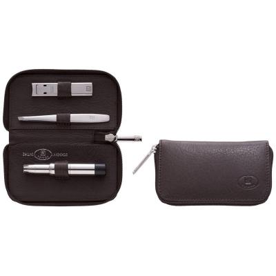 Zwilling Twinox Manicure Set Zip Fastener Case Neat's Leather 3pc