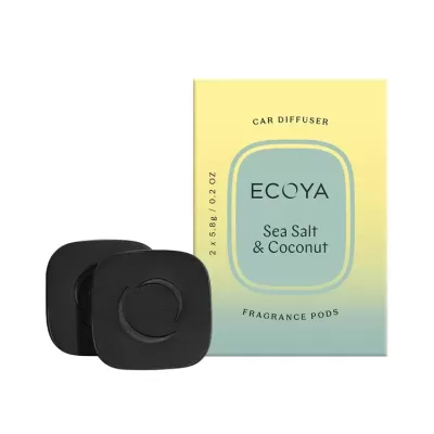 Ecoya Car Diffuser Fragrance Pod | Sea Salt & Coconut