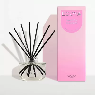 Ecoya Fragranced Reed Diffuser | Sweet Pea & Jasmine