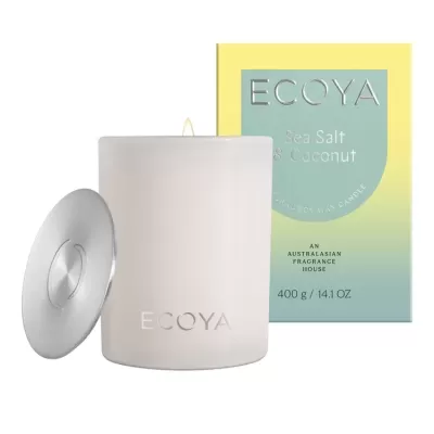 Ecoya Madison Candle 400g | Sea Salt & Coconut