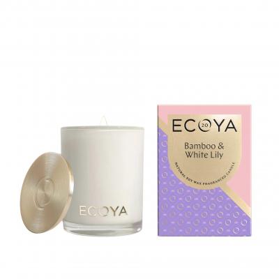 Ecoya Madison Candle 400g | Bamboo & White Lily