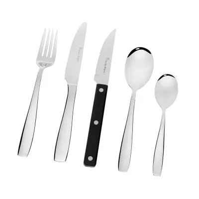 Stanley Rogers Amsterdam Cutlery Set with Steak Knives | 40 Piece