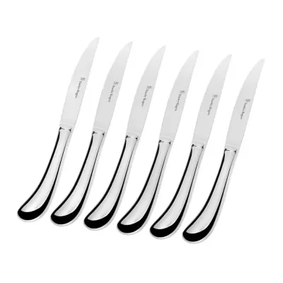 Stanley Rogers Pistol Grip Stainless Steel Steak Knives Set | 6 Piece