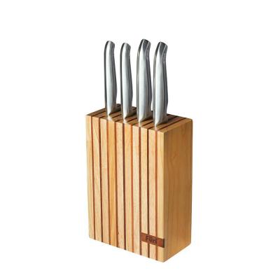 Furi Pro Wood Knife Block Set | Set of 5