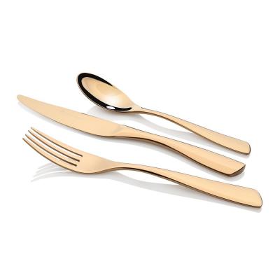 Stanley Rogers Soho Gold Cutlery Set | Casual Setting for 6 | 24 Pieces