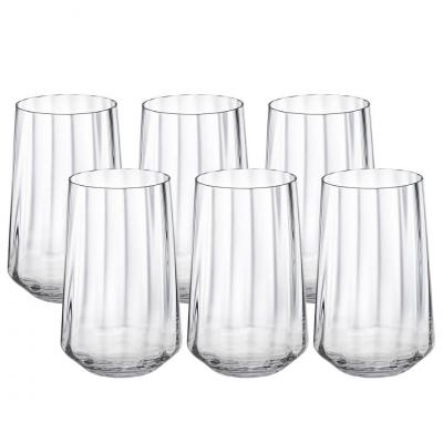 Georg Jensen Bernadotte Tall Tumbler Glass 380ml | 6 Piece