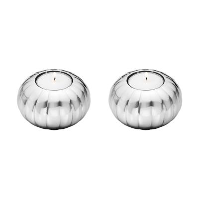 Georg Jensen Bernadotte Tealight Candle Holder | 2 Piece