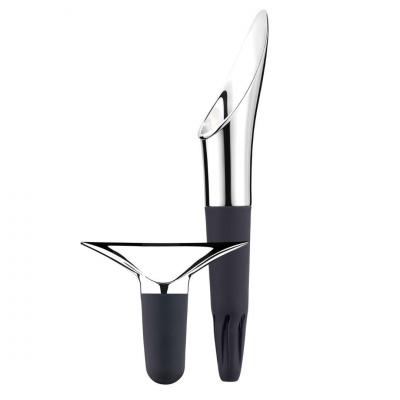 Georg Jensen Wine & Bar Wine Stopper and Wine Pourer