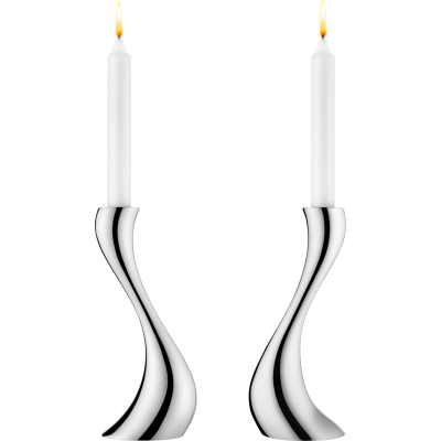 Georg Jensen Cobra Candle Holder M | 2 Piece