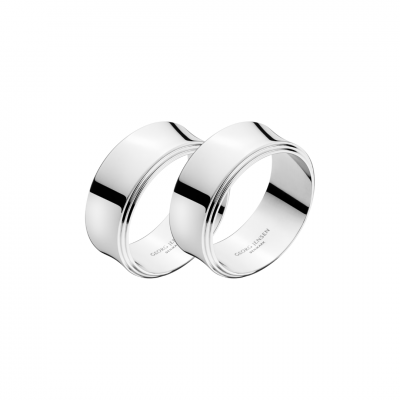 Georg Jensen Pyramid Napkin Ring | 2 Piece