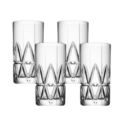 Orrefors Peak Highball Glass 370ml | 4 Piece