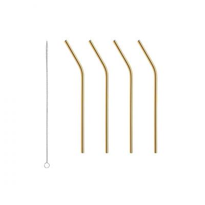 Orrefors Peak Straw with Cleaning Brush | 4 Piece