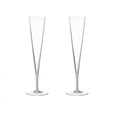 Orrefors Geometry Champagne Glass 250ml | 2 Piece