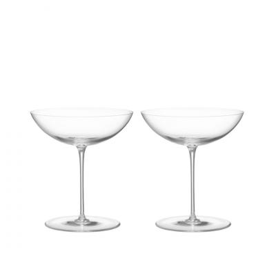 Orrefors Geometry Cocktail Glass 260ml | 2 Piece