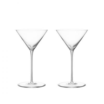 Orrefors Geometry Martini Glass 200ml | 2 Piece