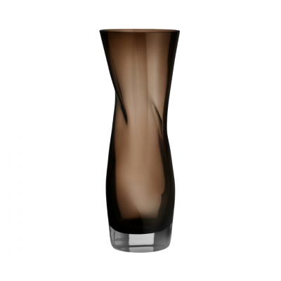 Orrefors Squeeze Vase Smokey Brown | 34cm