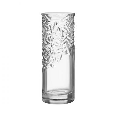 Orrefors Carat Cylinder Vase Upper Cut | 37cm